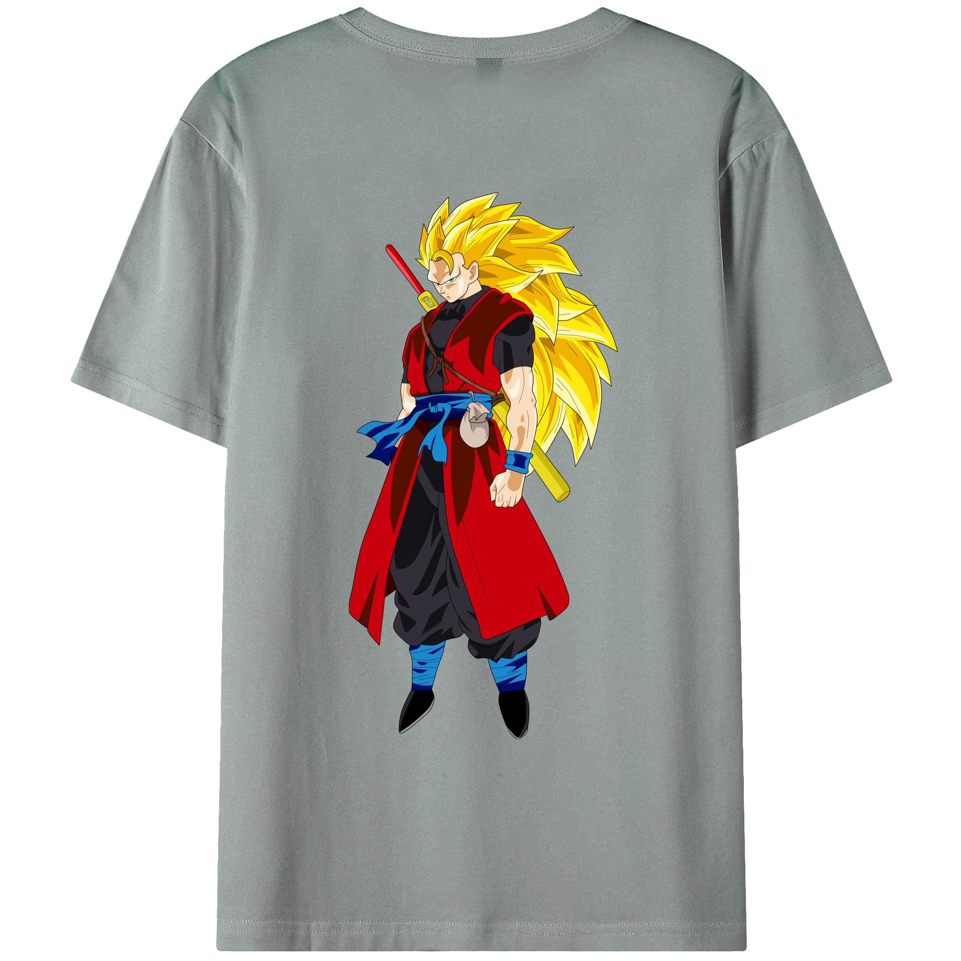 （画像用） ドラゴンボール トランクス（Torankusu）DRAGON BALL Trunks 綿100％ メンズ半袖Tシャツ（バックプリント） 通気性